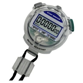 デジタルストップウォッチ 3気圧防水 カウントダウン計測 クリア TEV-4013-CL