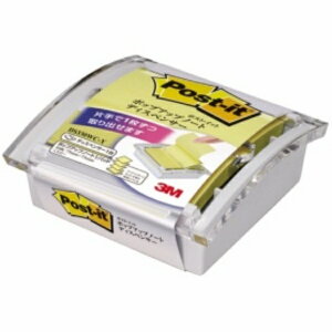 3M ポスト・イット ポップアップノート 卓上ディスペンサー 75×75mm ホワイト・クリアトップ リフィル1冊付 DS330WC−Y 1セット