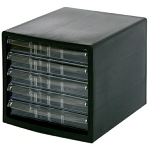 ナカバヤシ 仕切れるレターケース A4 浅5段 ブラック A4E−S5−B 1台