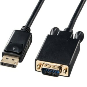 �T�����T�v���C DisplayPort�|VGA�ϊ��P�[�u�� �u���b�N 1m KC�|DPVA10 1�{