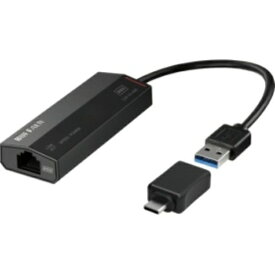 バッファロー 2．5GbE対応 USB LANアダプター TypeAtoC変換コネクタ付属 LUA－U3－A2G／C 1個