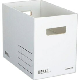コクヨ 収納ボックス（NEOS(ネオス)） Mサイズ ホワイト A4－NEMB－W 1個