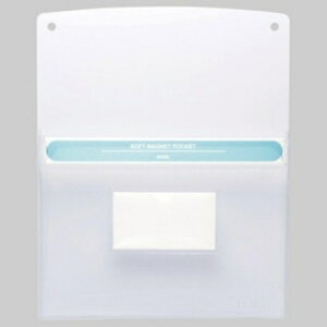 ソニック ソフトマグネットポケット A4 カードホルダー付 MP−5973−W 1個