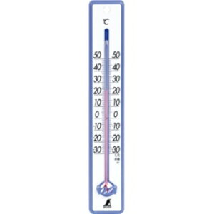 シンワ 寒暖計 25cm ブルー 48356 1個