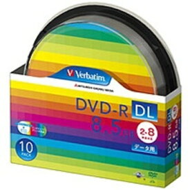 バーベイタム データ用DVD－R DL 8.5GB 2－8倍速 ホワイトワイドプリンタブル スピンドルケース DHR85HP10SV1 1パック（10枚）