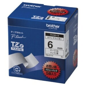�u���U�[ �s�[�^�b�` TZe�e�[�v ���~�l�[�g�e�[�v 6mm ���^������ �Ɩ��p�p�b�N TZE�|211V 1�p�b�N�i5�j
