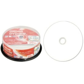 マクセル 録画用DVD－RW 120分 1－2倍速 ホワイトワイドプリンタブル スピンドルケース DW120WPA.20SP 1パック（20枚）