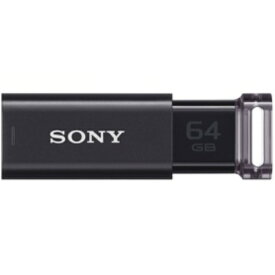 ソニー USBメモリー ポケットビット Uシリーズ 64GB ブラック USM64GU B 1個