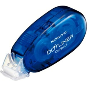 コクヨ テープのり ドットライナーコンパクト しっかり貼るタイプ 本体 青 8.4mm×11m タ−DM4500−08NB 1個