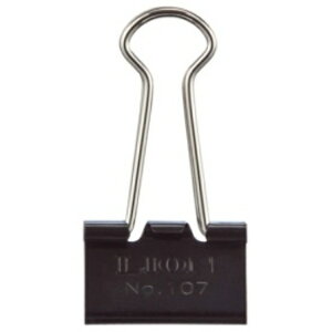 ライオン事務器 バインダークリップ 小 口幅19mm No.107 1箱(10個)