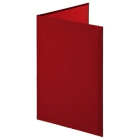 ナカバヤシ 証書ファイル 布クロス A4 二つ折り 透明コーナー貼り付けタイプ 赤 FSH－A4C－R 1冊