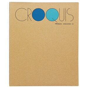 【マルマン】クロッキーブック 白クロッキー紙 M ブルー SM-02