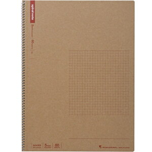 【マルマン】ノート スパイラルノート ベーシック 5mm方眼罫 A4 80枚 N245ES
