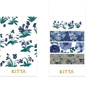 マスキングテープ|【HITOTOKI(ヒトキト)】 KITTA ちいさく持てるマスキングテープ フラワー6 【日本製】 フラワー6/01/ホワイト/花/ポップ 01-120701-00420-01-01-00-03-05