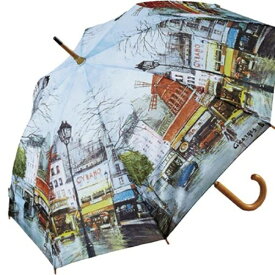 名画 木棒ジャンプ長傘09パリストリート 555-490 00-09