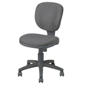 ナカバヤシ　OAチェア　ミドルバック　布　肘なし　グレー　OTS201−NN　1脚 158-2536