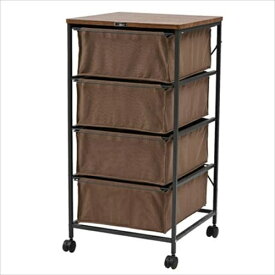 チェスト キャスター付き MIP-574BR 収納家具 ブラウン 東谷