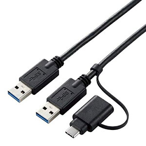 GR f[^ڍsP[u USB3.0 Windows-MacΉ Type-CA_v^t 1.5m ubN UC-TV6BK