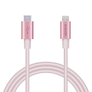 �G���R�� USB C-Lightning(���C�g�j���O)�P�[�u�� �����ϋv 1.0m �s���N MPA-CLPS10PN