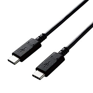�G���R�� USB2.0�P�[�u��/C-C�^�C�v/�F�ؕi/PD�Ή�/3A�o��/3.0m/�u���b�N U2C-CC30NBK2