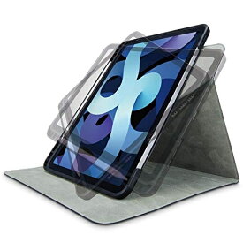 エレコム iPad Air 10.9インチ(第4世代/2020年モデル)/レザーケース/手帳型/360度回転/スリープ対応/Apple Pencil収納/ブラック TB-A20MSA360BK