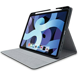 エレコム iPad Air 10.9インチ(第4世代/2020年モデル)/レザーケース/手帳型/スリープ対応/Apple Pencil収納/ブラック TB-A20MSABK