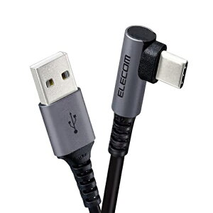 GR USB Type CP[u ^CvCP[u RہEREBX USB2.0(A-C) LRlN^ Fؕi X}z[dP[u 30cm ubN MPA-ACL03NBK