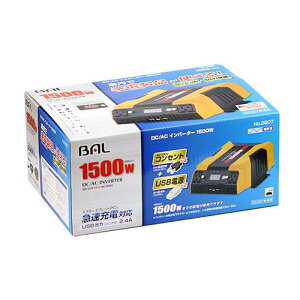 BAL ( 勴Y ) DC/ACCo[^[ `g DC12VԐp io:1500W 2807