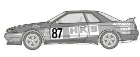 1/24 インチアップシリーズ No.304 HKS SKYLINE(スカイライン GT-R [BNR32 Gr.A仕様] 1992) プラモデル