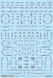GM-179 1/100 GM ���C���f�J�[�� No.1�uwith �R�[�V�����v#1�y�O���[�z�ėp ���]�ʃf�J�[�� �O�b�h�}�[�N�f�J�[�� MYK DESIGN [�A�V�^�̃f�J�[��]