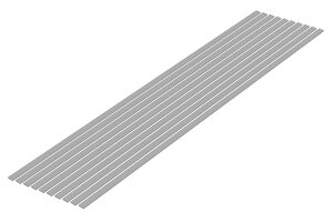 EF[u }eAV[Y vޗ O[ א؂ 1.0×4.0mm 10{ zr[pf OM-484
