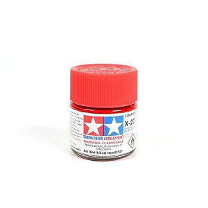 Acrylic Mini X27, Clear Red
