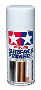 タミヤ(TAMIYA) メイクアップ材シリーズ No.46 スーパーサーフェイサーL ライトグレイ 180ml 模型用塗料 87064