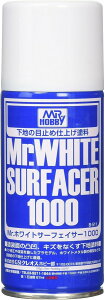 GSIクレオス Mr.ホワイトサーフェイサー1000 スプレー 170ml ホビー用表面処理材 B511
