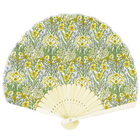 大西賢製販 シェル扇子・扇子袋セット ブーケ/イエロー サイズ:【扇子】約22cm 【扇子袋】約4.5×23cm SGF30-LIA08