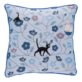 丸眞 クッション ジブリ 魔女の宅急便 ジジ 青のじゅうたん ジブリ ゴブラン織り 1145023000