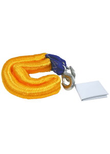 大自工業/メルテック のびのびけん引ロープ 2.2t 軽自動車~小型乗用車1500ccに最適 ロープ長さ:約1.3m~約4m 白旗入 RP-2T