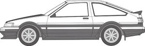 1/24 V[Y No.1 EX-1 g^ n`Nr AE86(J[{{lbgfJ[t) vf