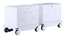 キャビコ HAKOBU/CART&CONTAINER 2pack set (ハコブ/カート&コンテナ 2パックセット) ホワイトVer. 全長約71mm 1/12スケール プラモデル MIM-021-WH