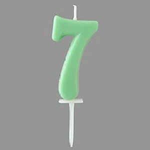 ナンバーキャンドル(パステル) No.7 / 1本