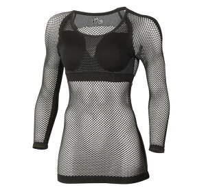 [~[] A_[EFA hCi~bN bV X[u LD DRYNAMIC MESH 3/4 Sleeve fB[X Black-Noir S(ABJbv)