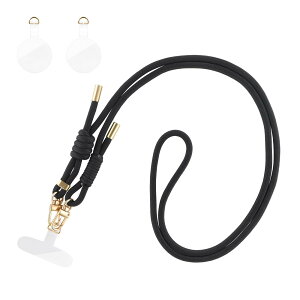 LEPLUS NEXT �X�}�[�g�t�H��(�ėp) �V�����_�[�X�g���b�v SHOULTY MULTI STRAP W�t�b�N�x�[�V�b�N�^�C�v �u���b�N LN-SS11BK
