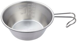 キャプテンスタッグ(CAPTAIN STAG) シェラカップ ステンレス 320ml 螺旋仕上 ステンレス製 日本製 燕三条産 UH-48 シルバー