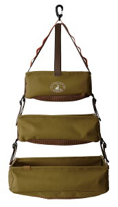 キャプテンスタッグ(CAPTAIN STAG) カー用品 アウトドア ドライネット 吊り下げ収納 メッシュボックス 3ピース オリーブ ビヨンドストレージ UP-1075
