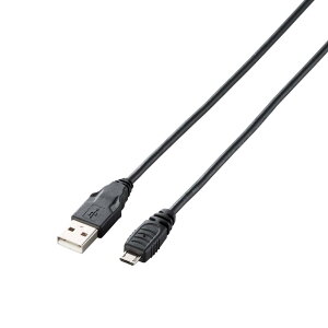 �G���R�� USB�P�[�u�� �ymicroB�z USB2.0 (USB A �I�X to microB �I�X) PlayStation4�Ή� 0.15m �u���b�N U2C-AMB015BK