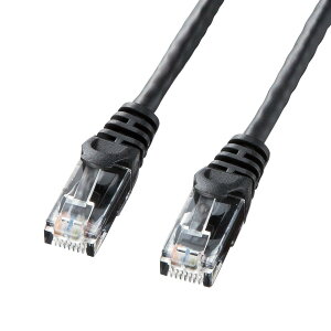 TTvC CAT6LANP[u (0.5m) UTP 1Gbps/250MHz RJ45 c܂h~ ubN LA-Y6-005BK