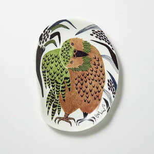 楠橋紋織 小皿 moritaMiW 約10.8×14.6×1.5cm 日本製 果実の庭のカカポ M-04151-00-2