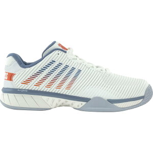 [�_�����b�v] DOUNLOP �e�j�X�V���[�Y K-SWISS (�P�[�E�X�C�X) Hypercort Express 2 Men �I�[���R�[�g���f�� 25SS �z���C�g×�u���[ KS06613139WB 26.0cm