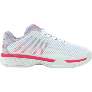 [�_�����b�v] DOUNLOP �e�j�X�V���[�Y K-SWISS (�P�[�E�X�C�X) Hypercort Express 2 Women �I�[���R�[�g���f�� 25SS �z���C�g×�p�[�v�� KS96613182WP 25.0cm