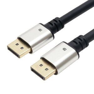 HORIC �z�[���b�N DisplayPort�P�[�u�� 1.4�K�i�����i 8K/60p�E4K/120p�Ή� 1m �V���o�[ DP10-046SB
